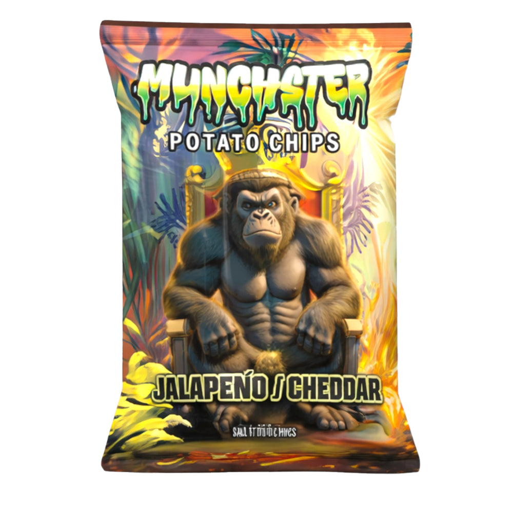 Munchster Jalapeno/Cheddar Potato Chips 2.5oz