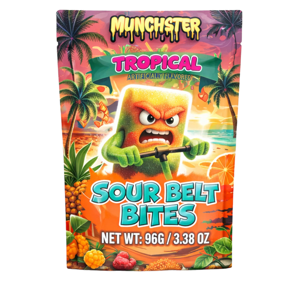 Munchster Tropical Sour Belt Bites 3.38oz
