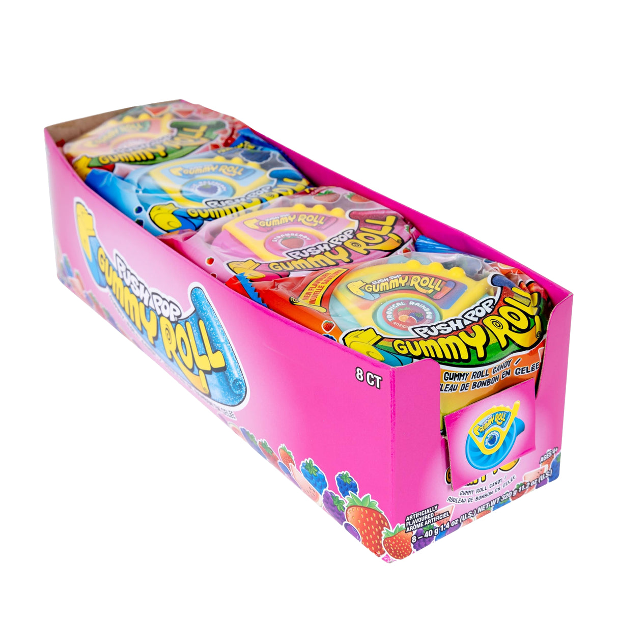 Push Pop Gummy Roll 1.4oz - 8ct