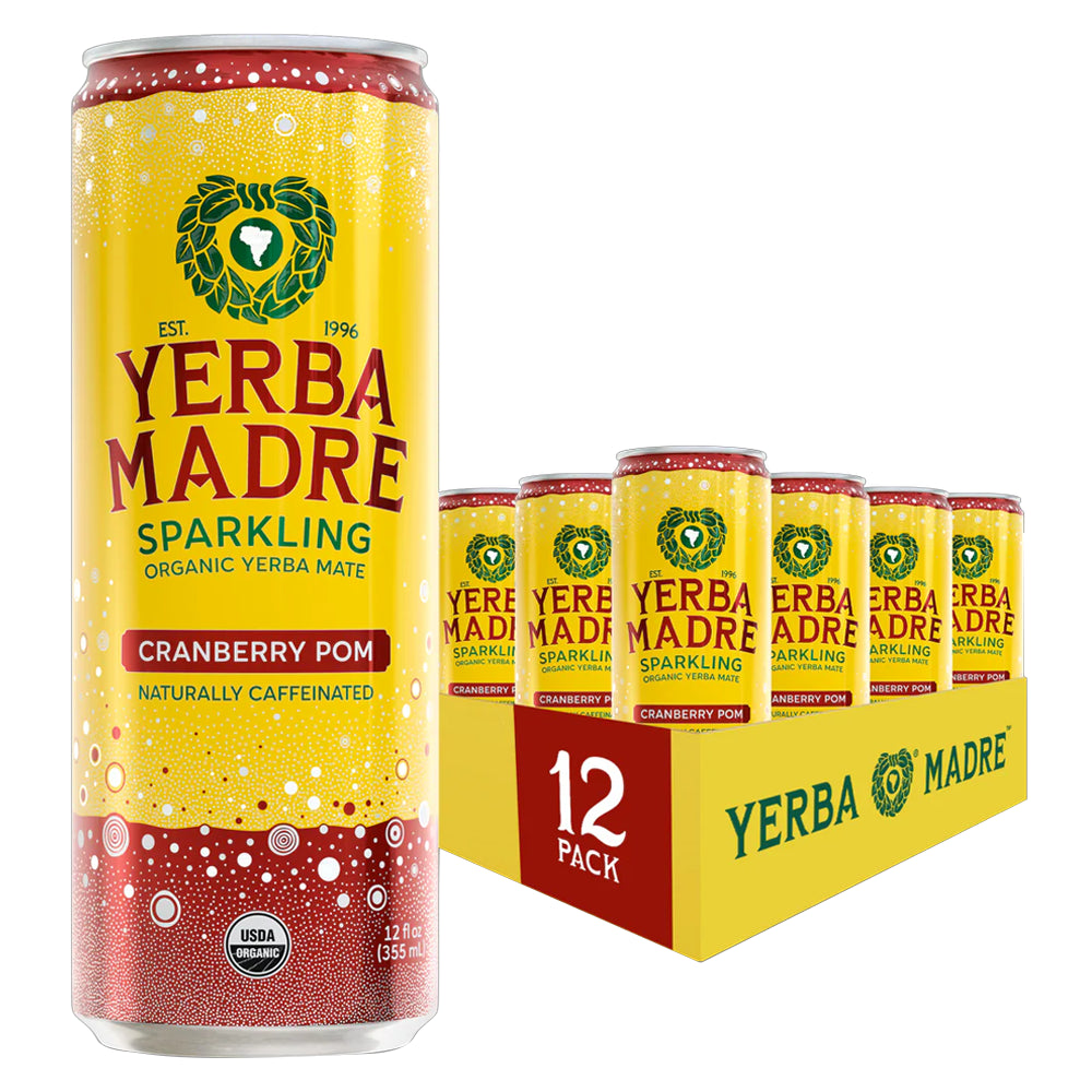 Yerba Madre Cranberry Pomegranate Mate Beverage 12oz - 12ct