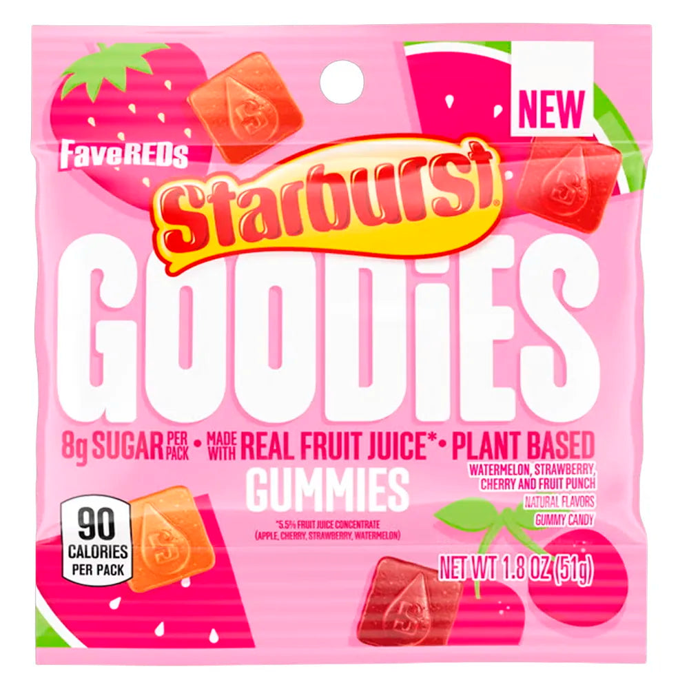 Starburst Goodies Favereds Gummies 1.8oz Peg - Single