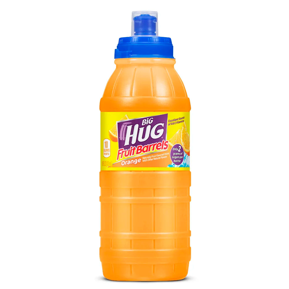 Big Hug Fruit Barrel Orange Drink 16oz - 24ct