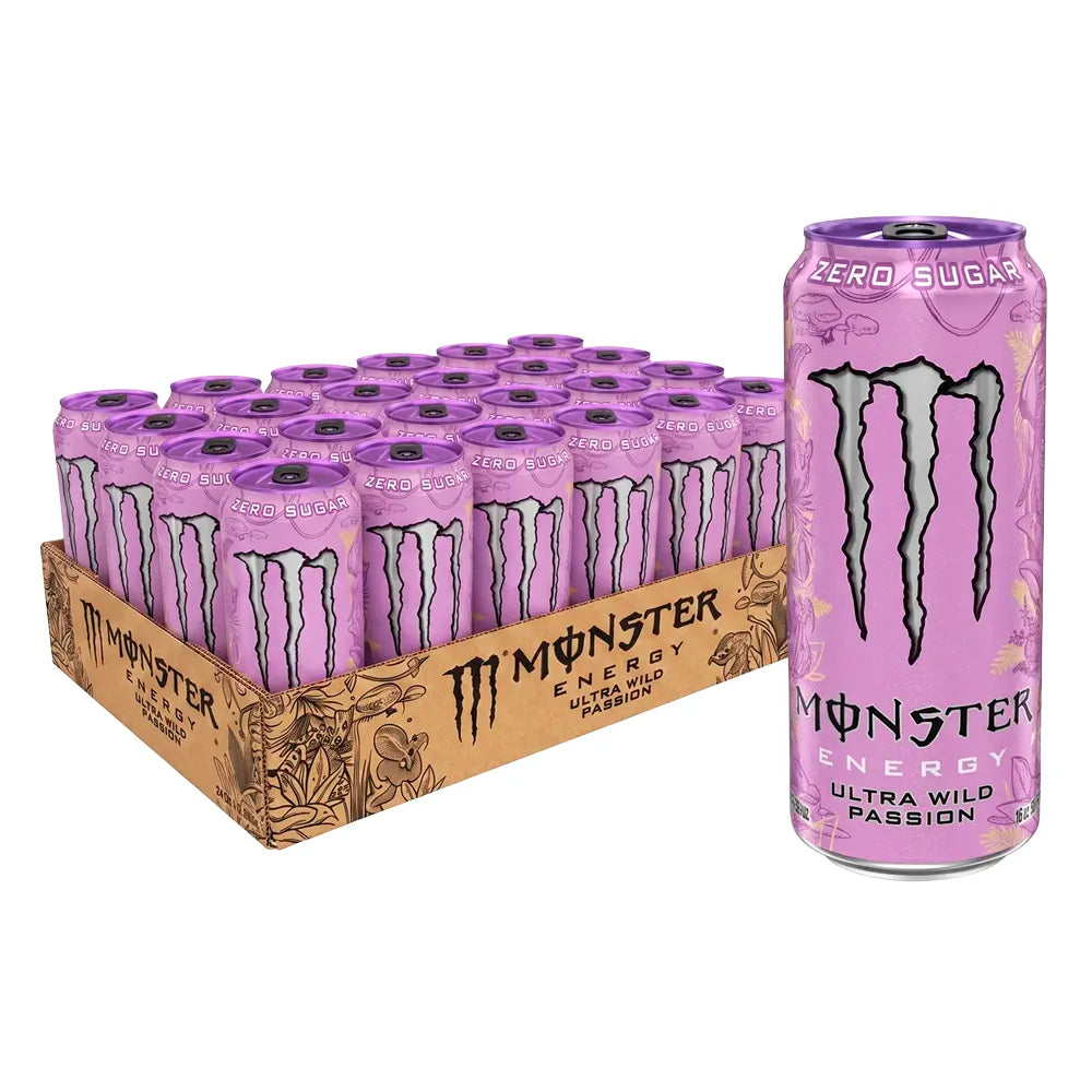 Monster Energy Zero Ultra Wild Passionfruit 16oz - 24ct