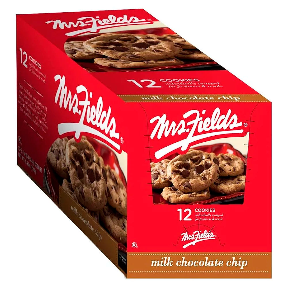 Mrs. Fields Milk Chocolate Chip 2.1oz - 12ct
