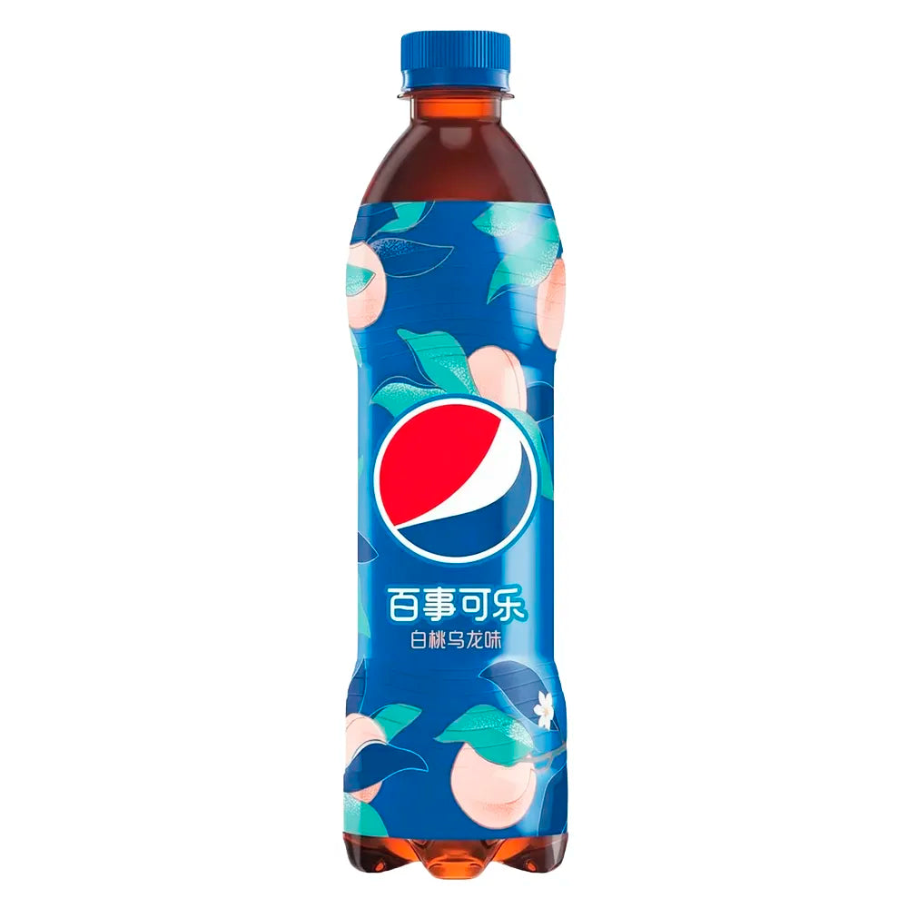 Pepsi Peach Oolong Exotic Pop Bottle