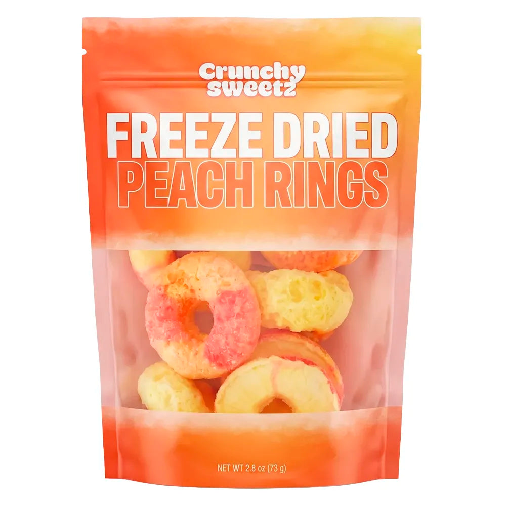 Crunchy Sweetz Freeze Dried Candy Peach Rings