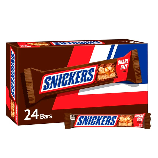 Snickers share size 3.29oz 24ct candy box