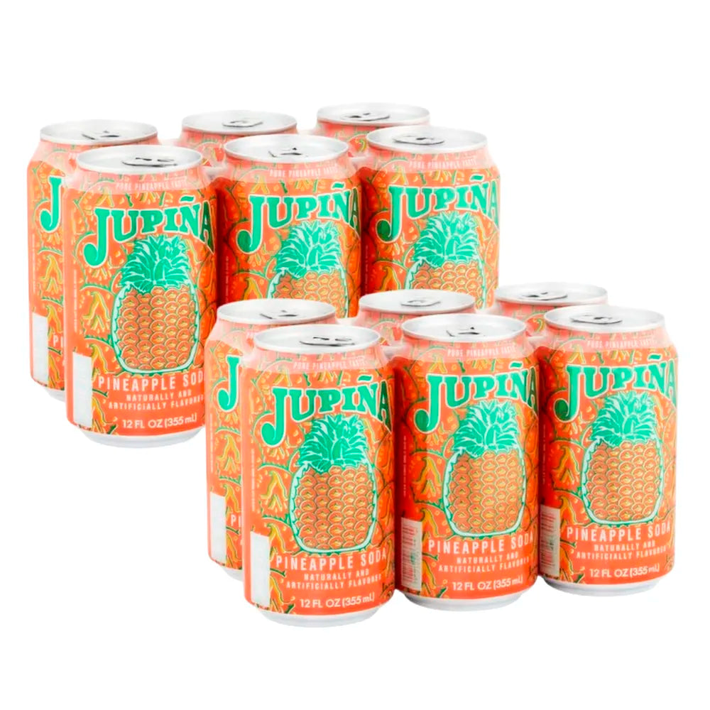 Jupiña Pineapple Soda Cans 12oz - 24ct