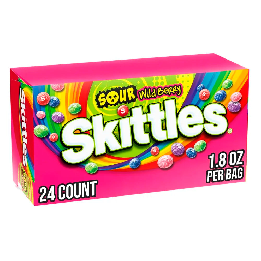 Skittles Sour Wild Berry Regular 1.8oz - 24ct