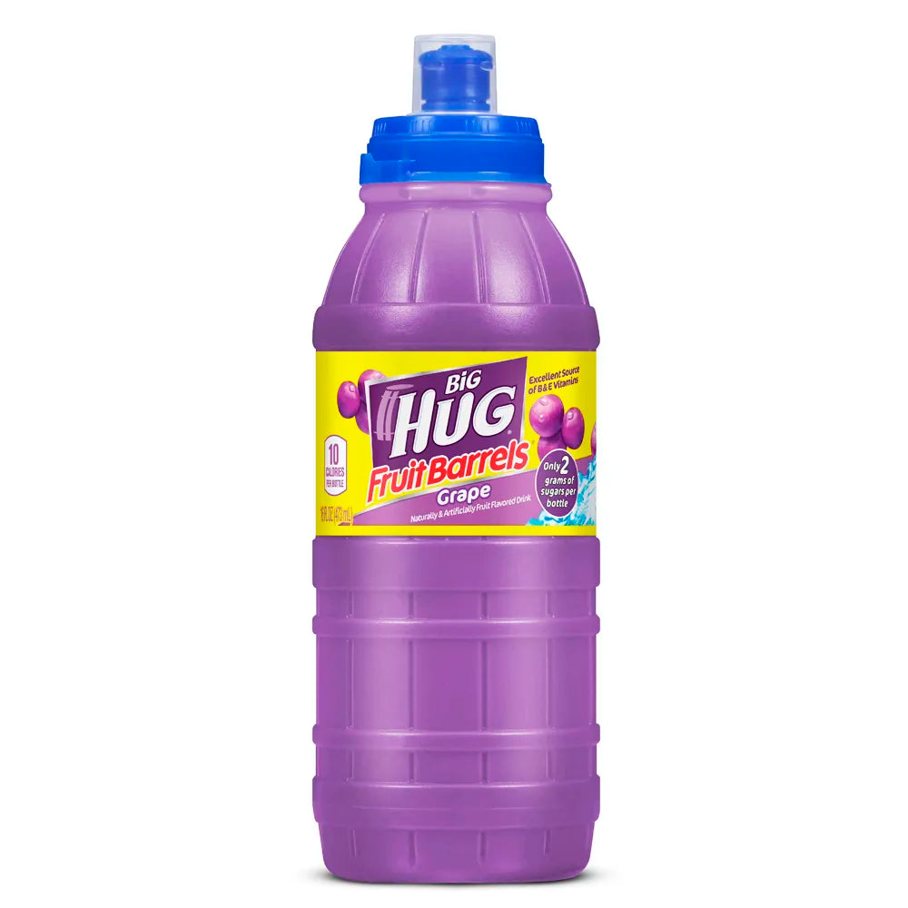 Big Hug Fruit Barrel Grape Drink 16oz - 24ct