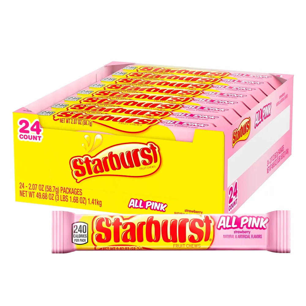 Starburst All Pink Reg 2.07oz - 24ct candy box