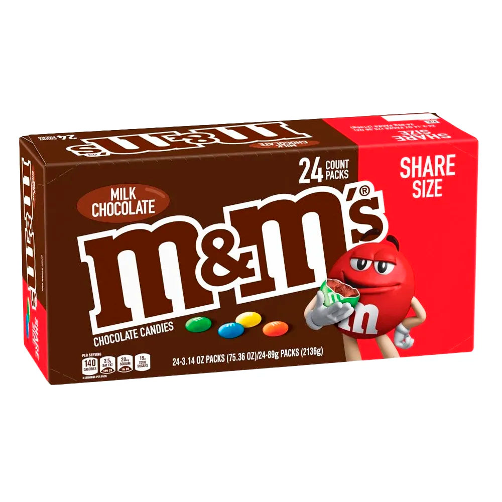 M&M Milk Chocolate King 3.14oz - 24ct