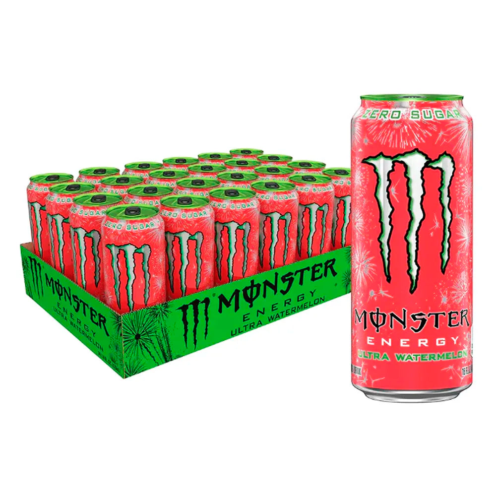 Monster Energy Ultra Watermelon Zero Sugar 16oz - 24ct