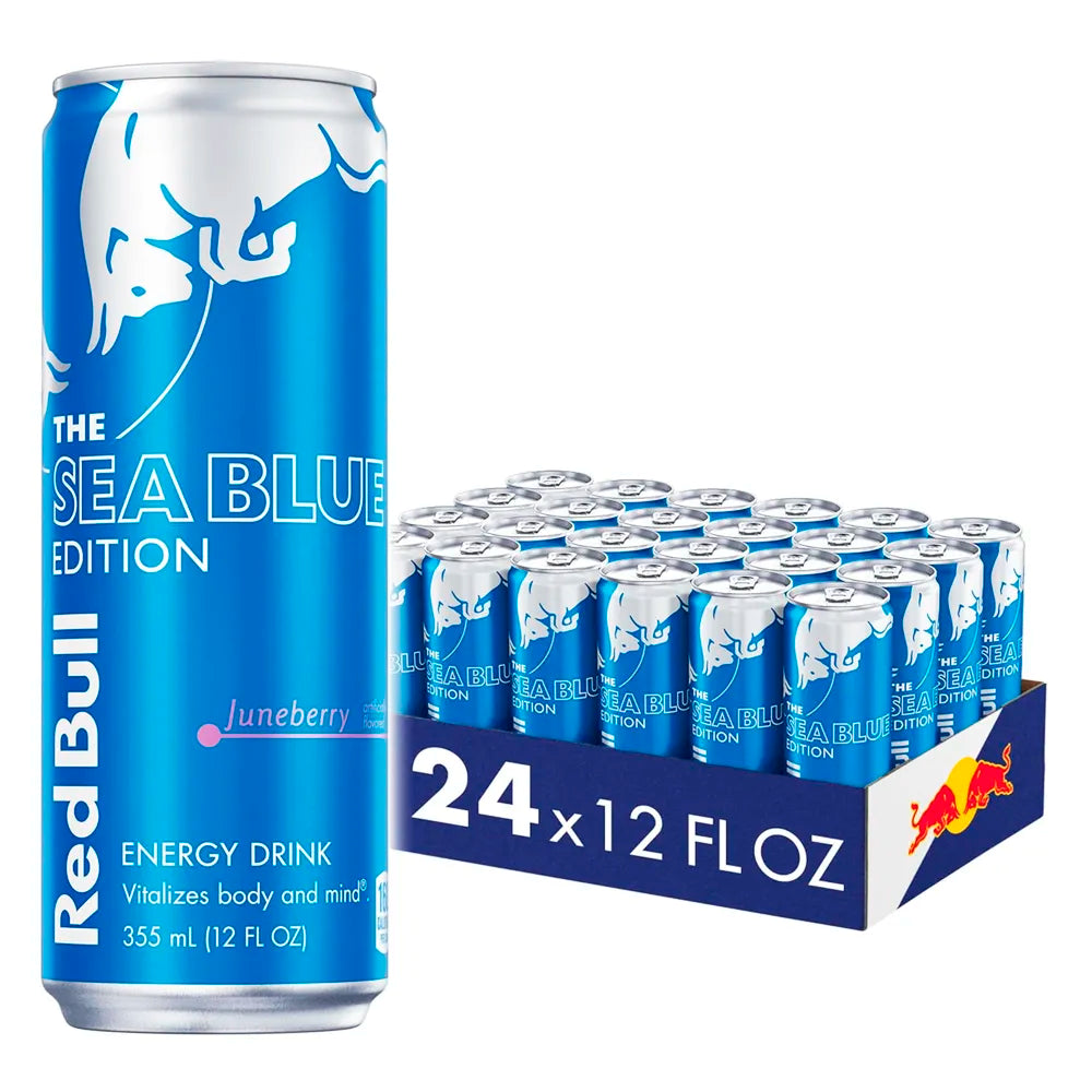 Red Bull Juneberry Sea Blue Energy Drink 12oz - 24ct
