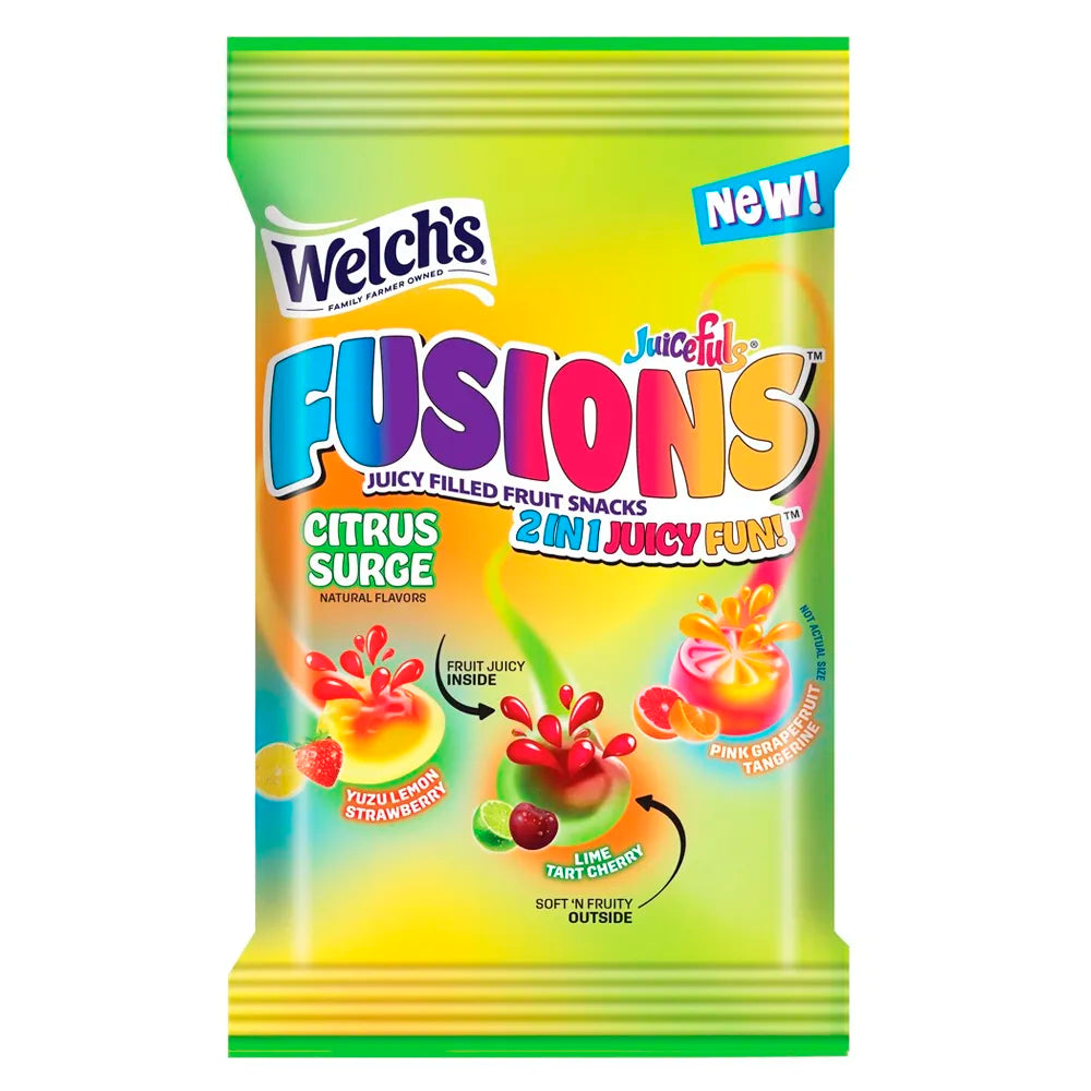 Welch's Fusions Citrus Surge 4oz candy bag