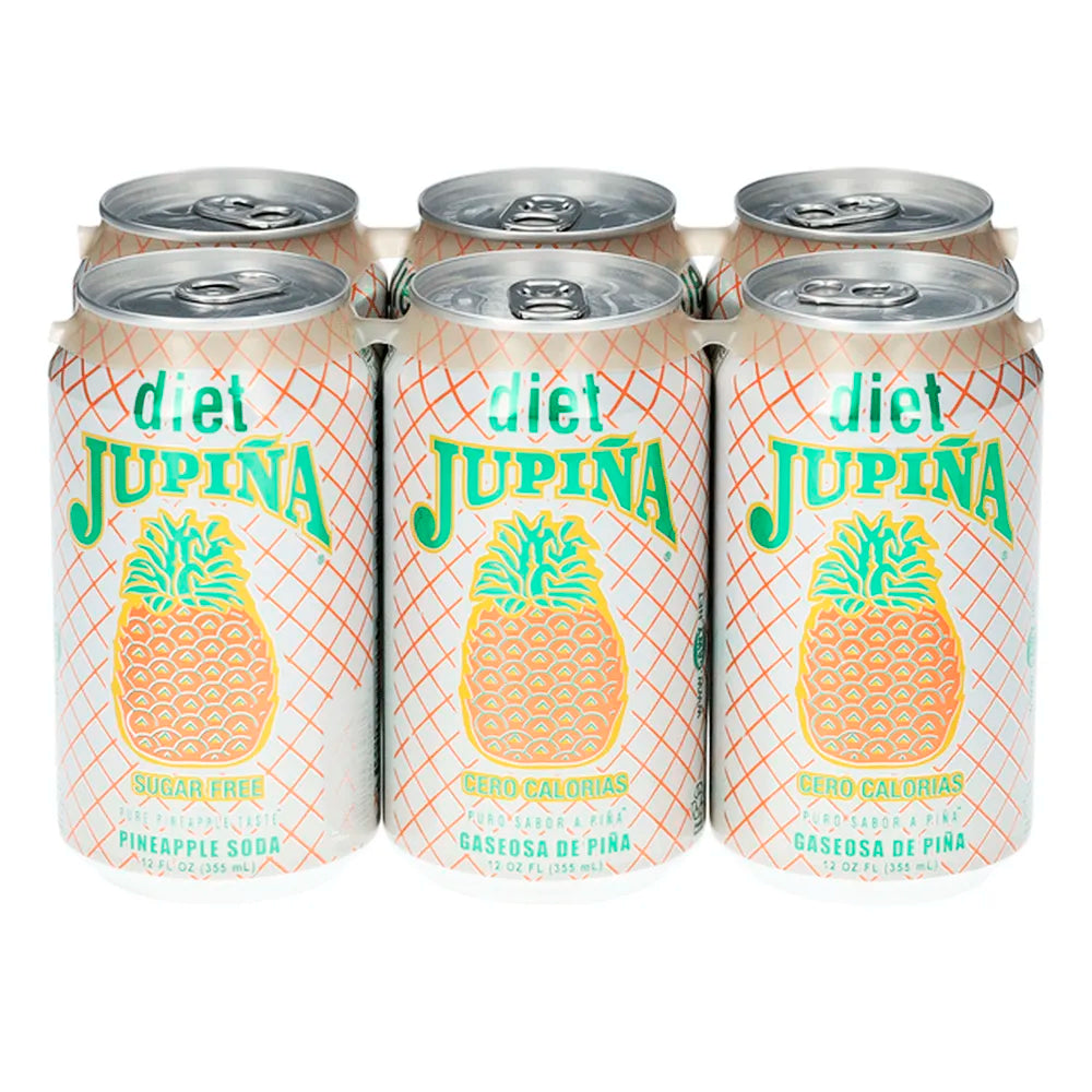 Jupiña Diet Pineapple Soda 12oz Cans - 24ct