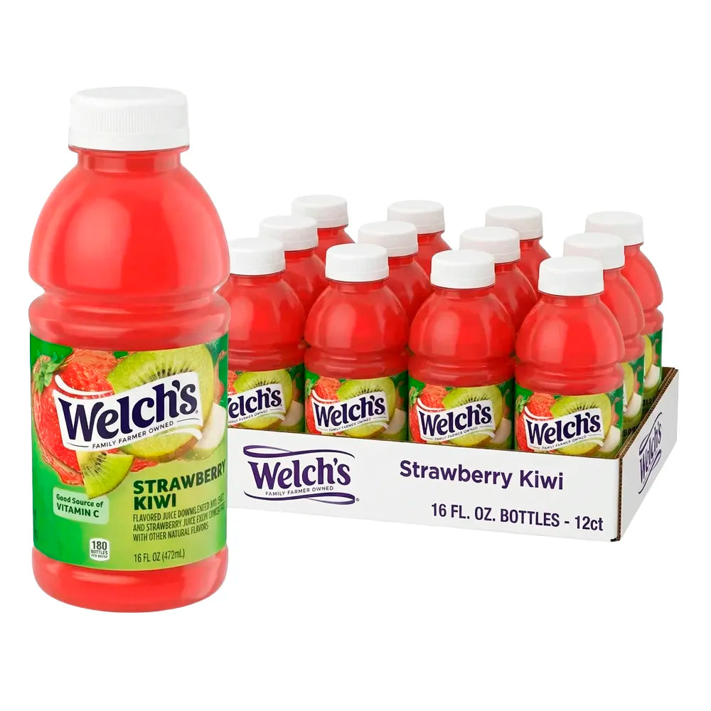 Welch's Straw Kiwi 16oz - 12ct
