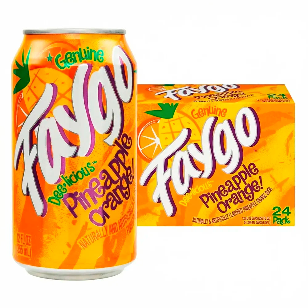 Faygo Pineapple Orange 12oz - 24ct