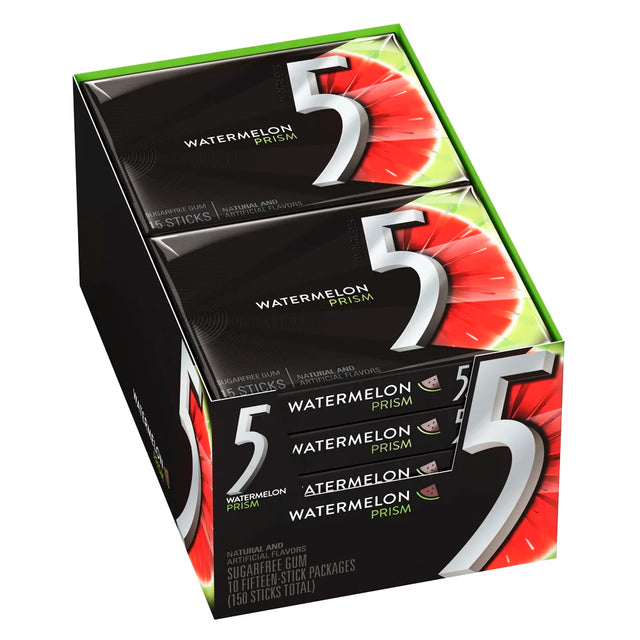 5-Gum-Prism-Watermelon-Red/Green-Party-Pack-10ct