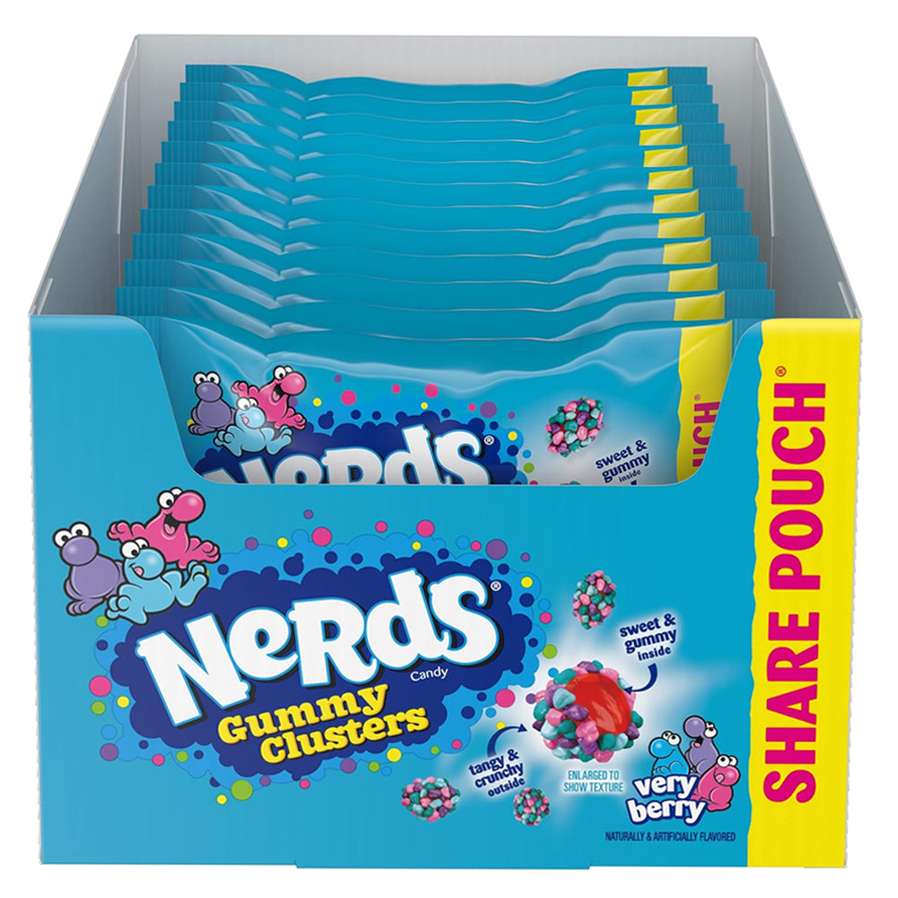 Nerds Gummy Cluster Very Berry King 3oz - 12ct