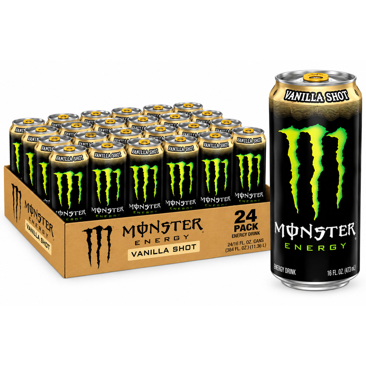 Monster Energy Vanilla Shot 16oz - 24ct