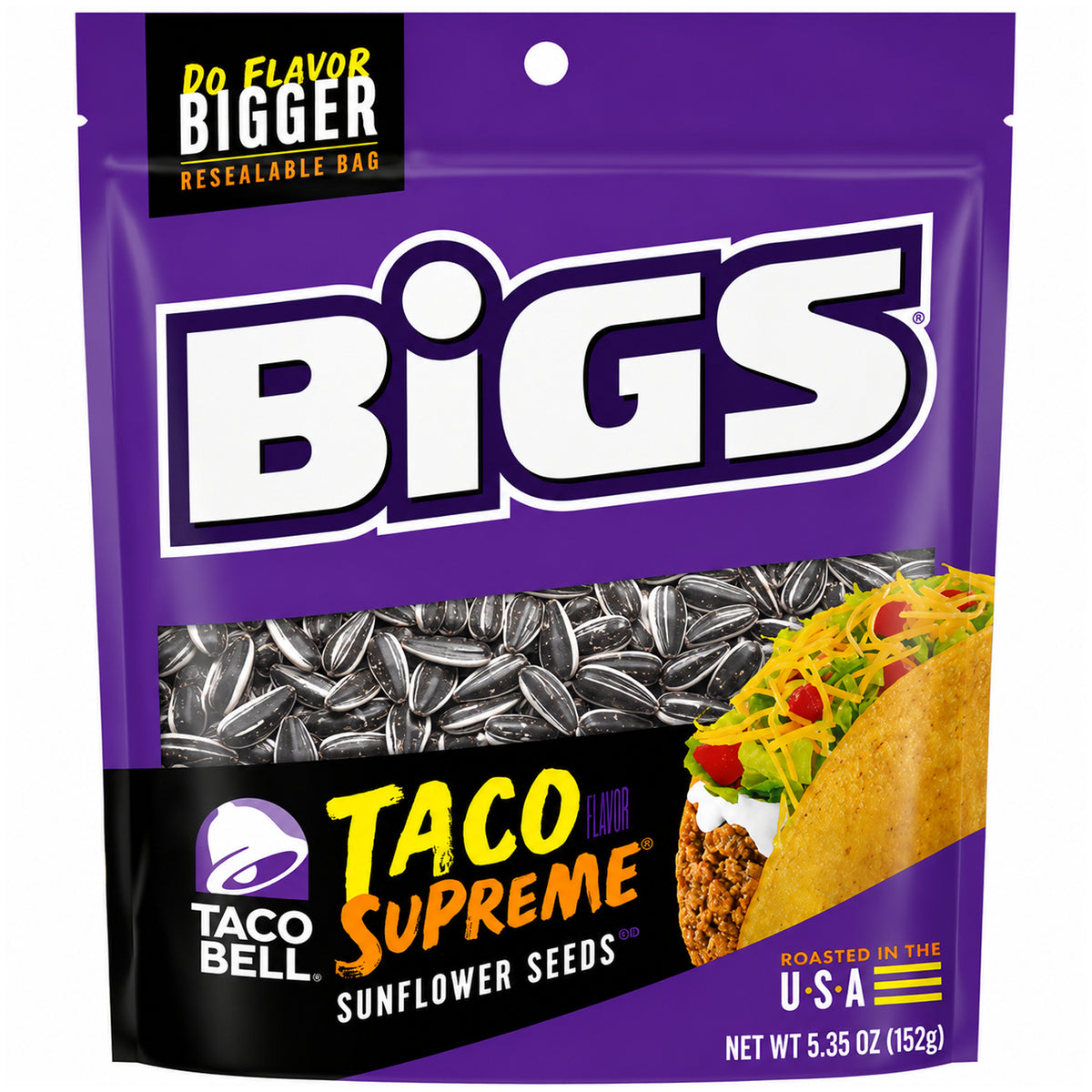 BIGS Taco Bell Taco Supreme Sunflower Seeds 5.35oz - Single