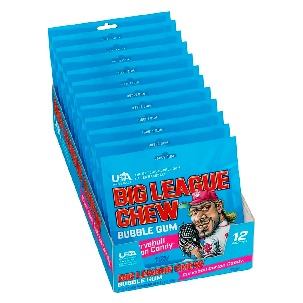 Big League Chew Cotton Candy 2.12oz - 12ct