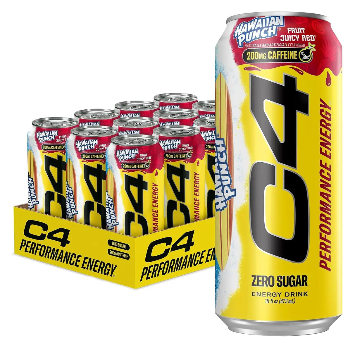 C4 Performance Hawaiian Punch Energy Drink 16oz - 12ct