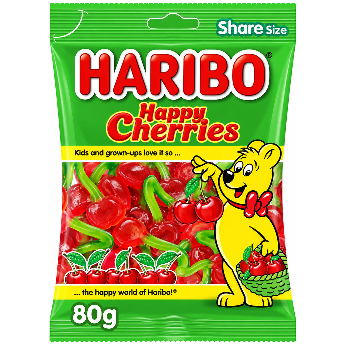 Haribo Happy Cherries Gummies 80g - Single