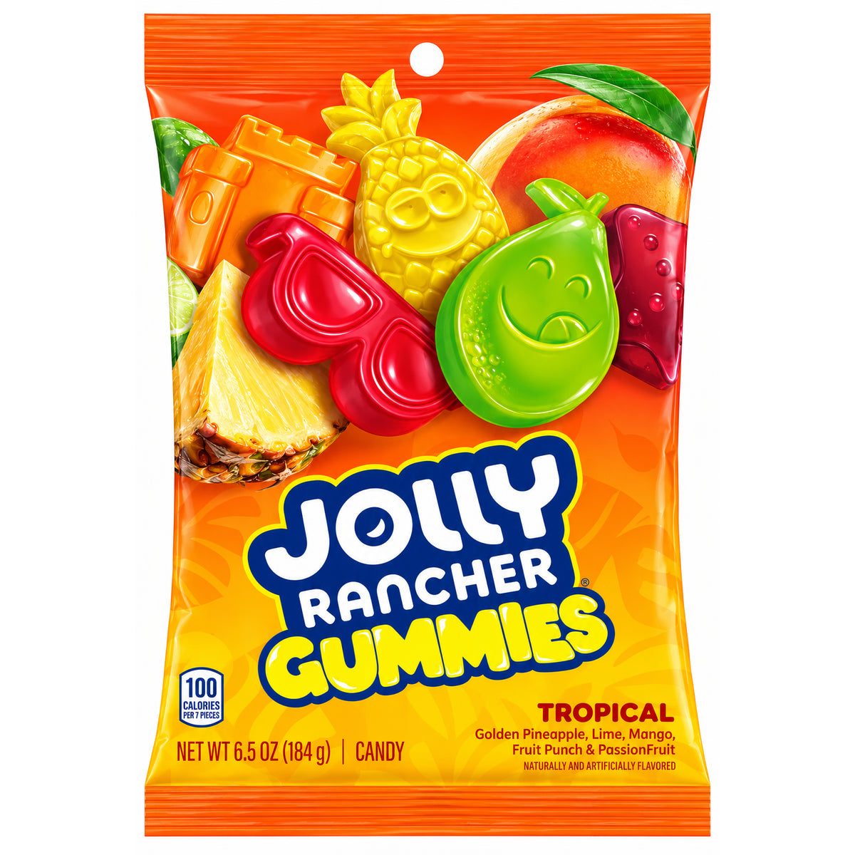 Jolly Rancher Tropical Gummies 6.5oz Peg