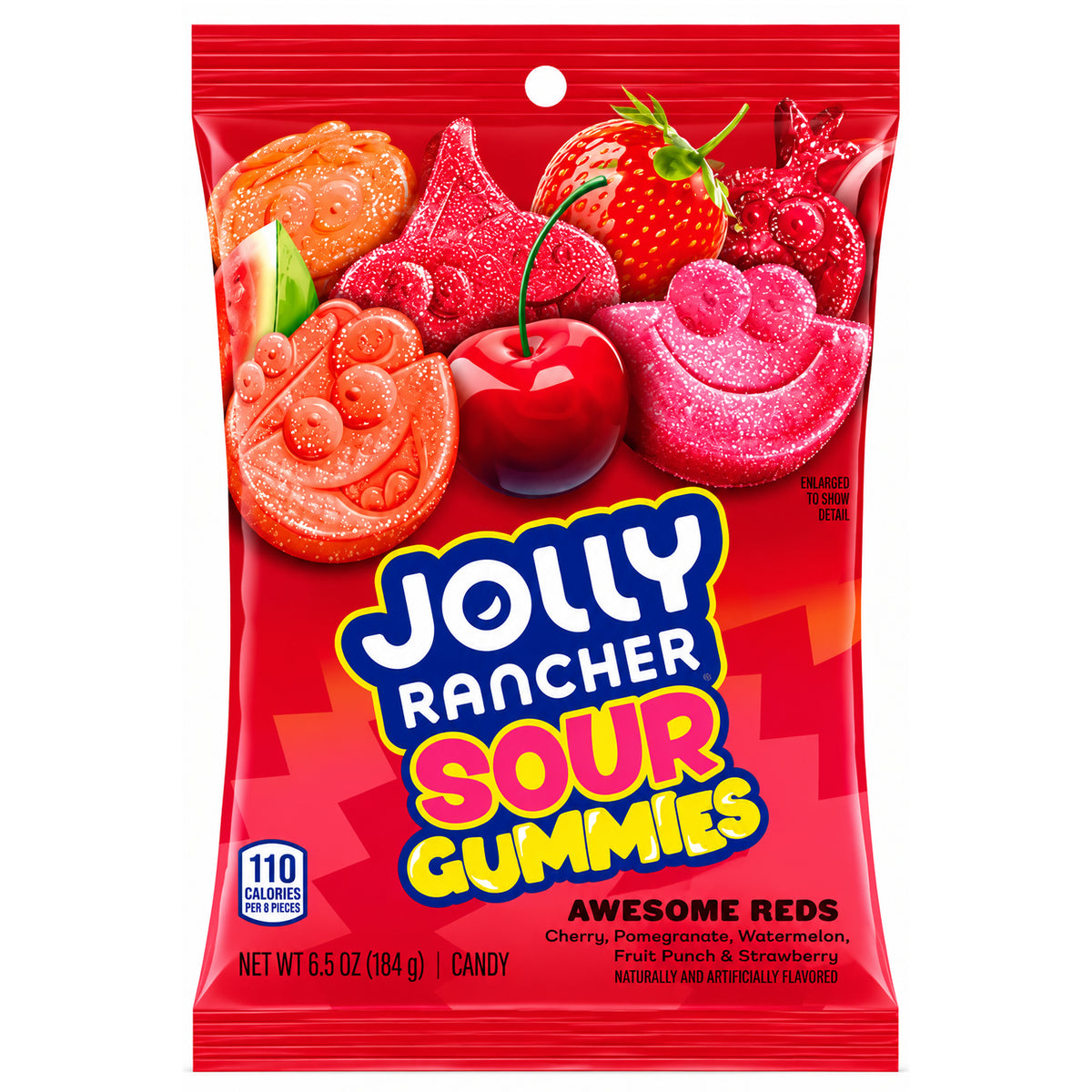 Jolly Rancher Awesome Reds Sour Gummies 6.5oz Peg
