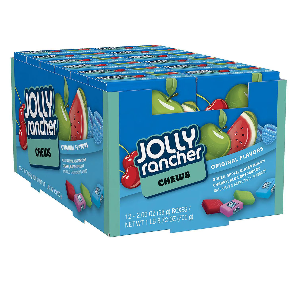 Jolly Rancher Fruit Flavors Chews 2.06 oz - 12ct