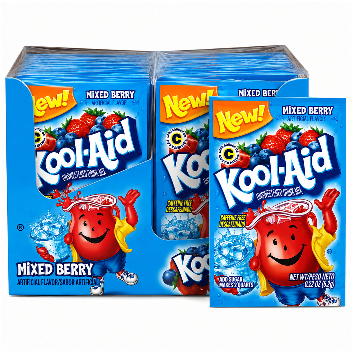 Kool-Aid Mixed Berry Drink Mix - 48ct