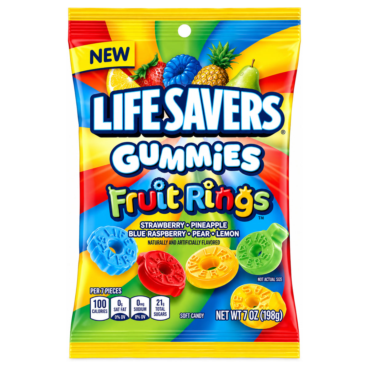 Life Savers Fruit Rings Gummies 7oz Single