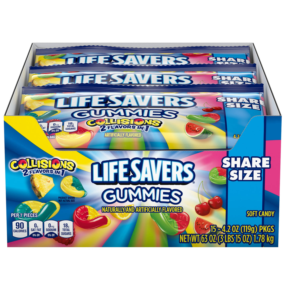 Life Savers Collisions Gummies King Size 4.2oz - 15ct