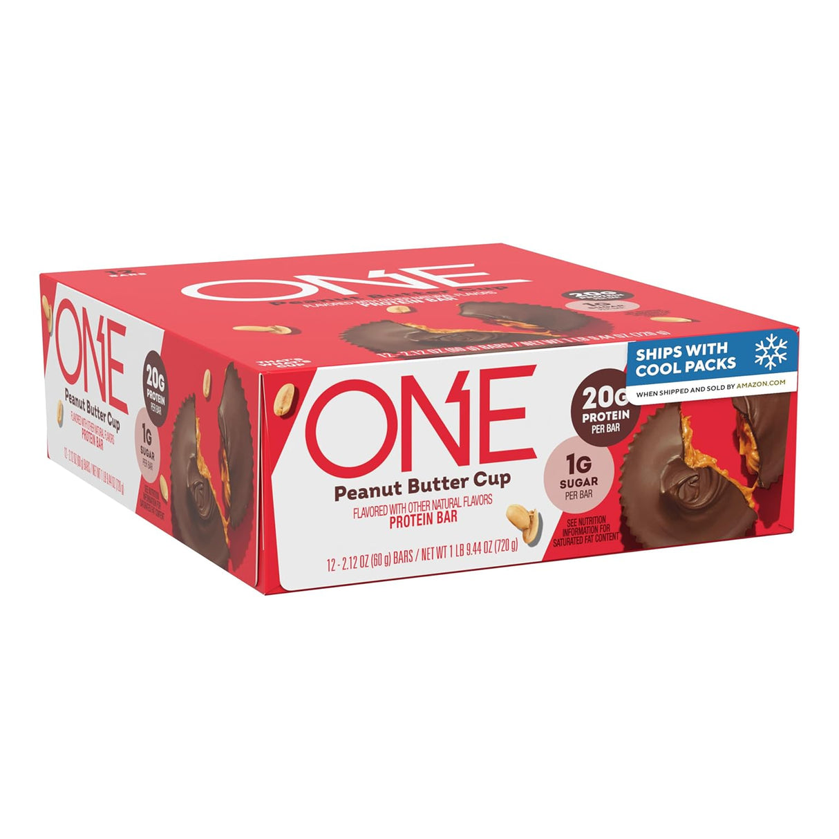 ONE Peanut Butter Cup Flavored Protein Bar 2.12oz - 12ct