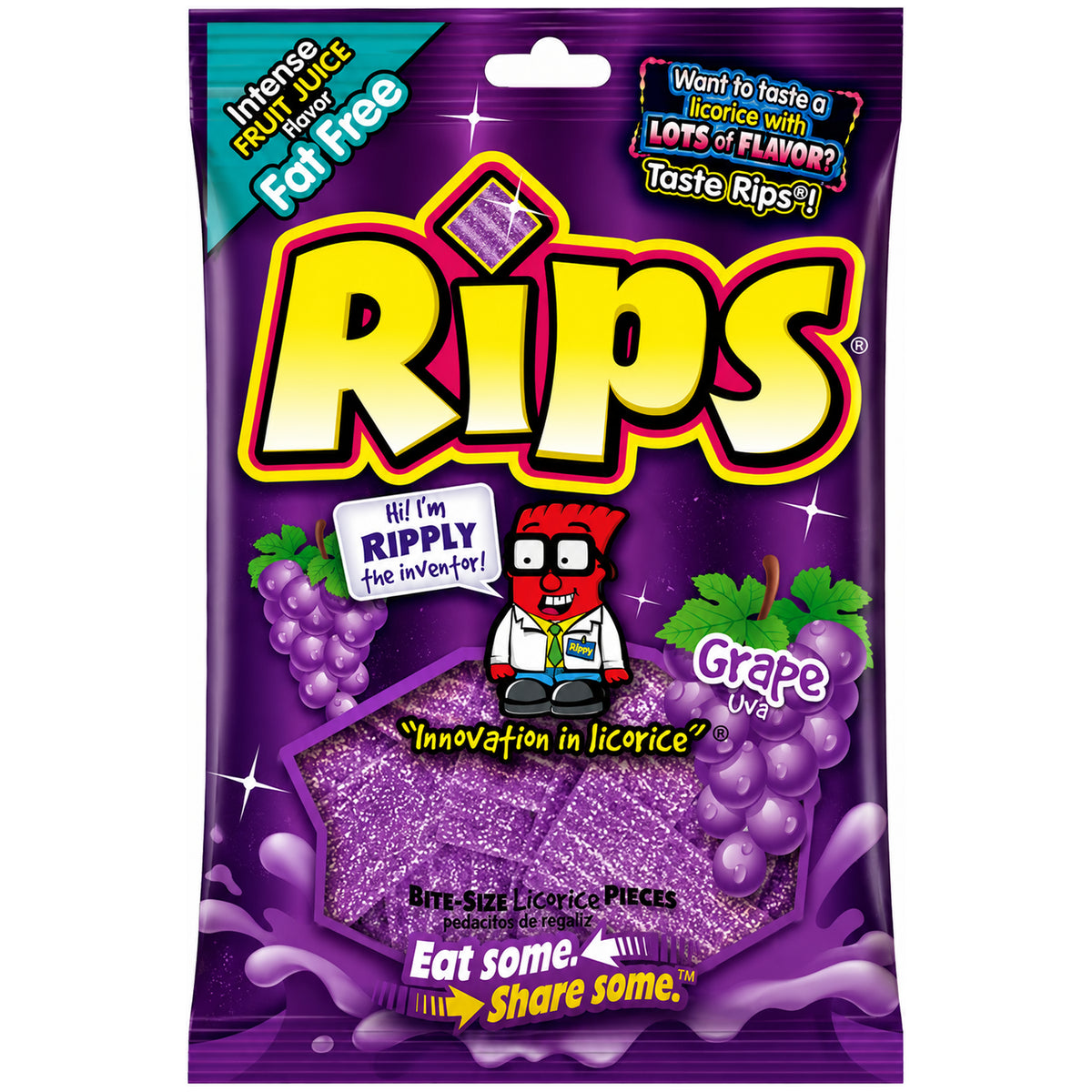 Rips Bites Grape 4oz - Single