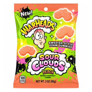 Warheads Sour Clouds Peach 3oz Peg