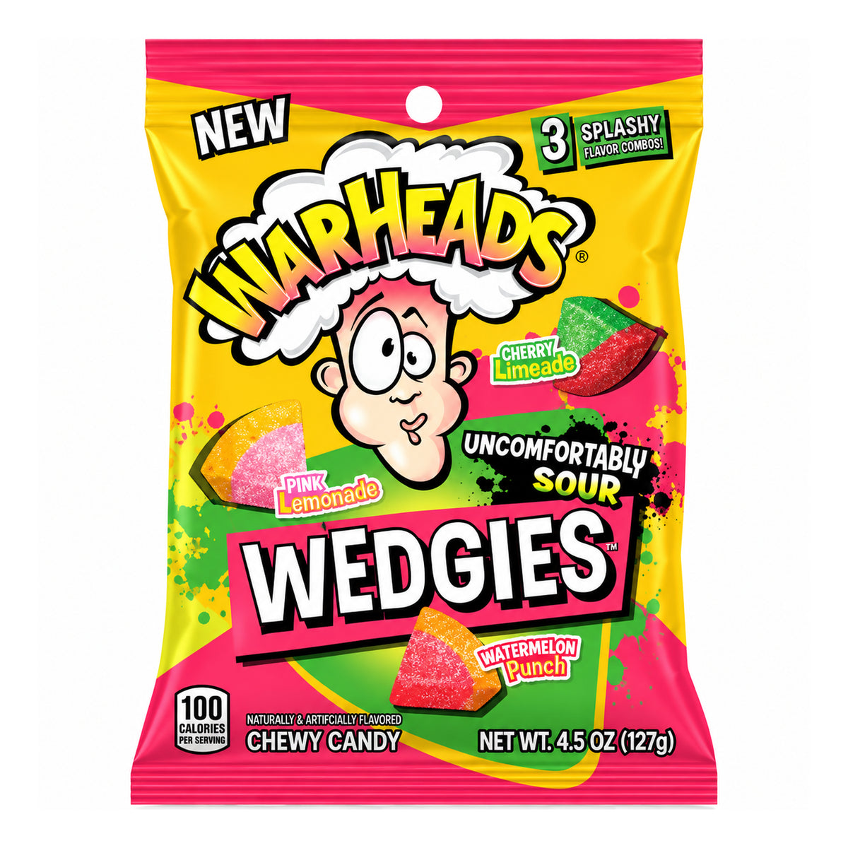 Warheads Sour Wedgies 4.5oz Peg