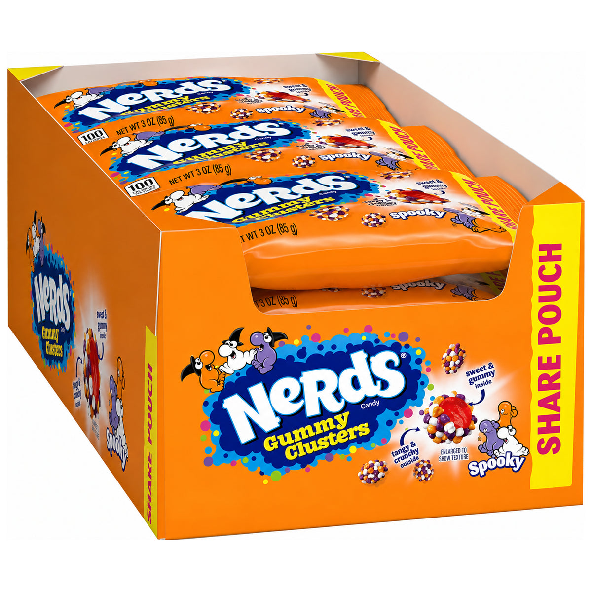 Nerds Gummy Cluster Spooky King 3oz - 12ct