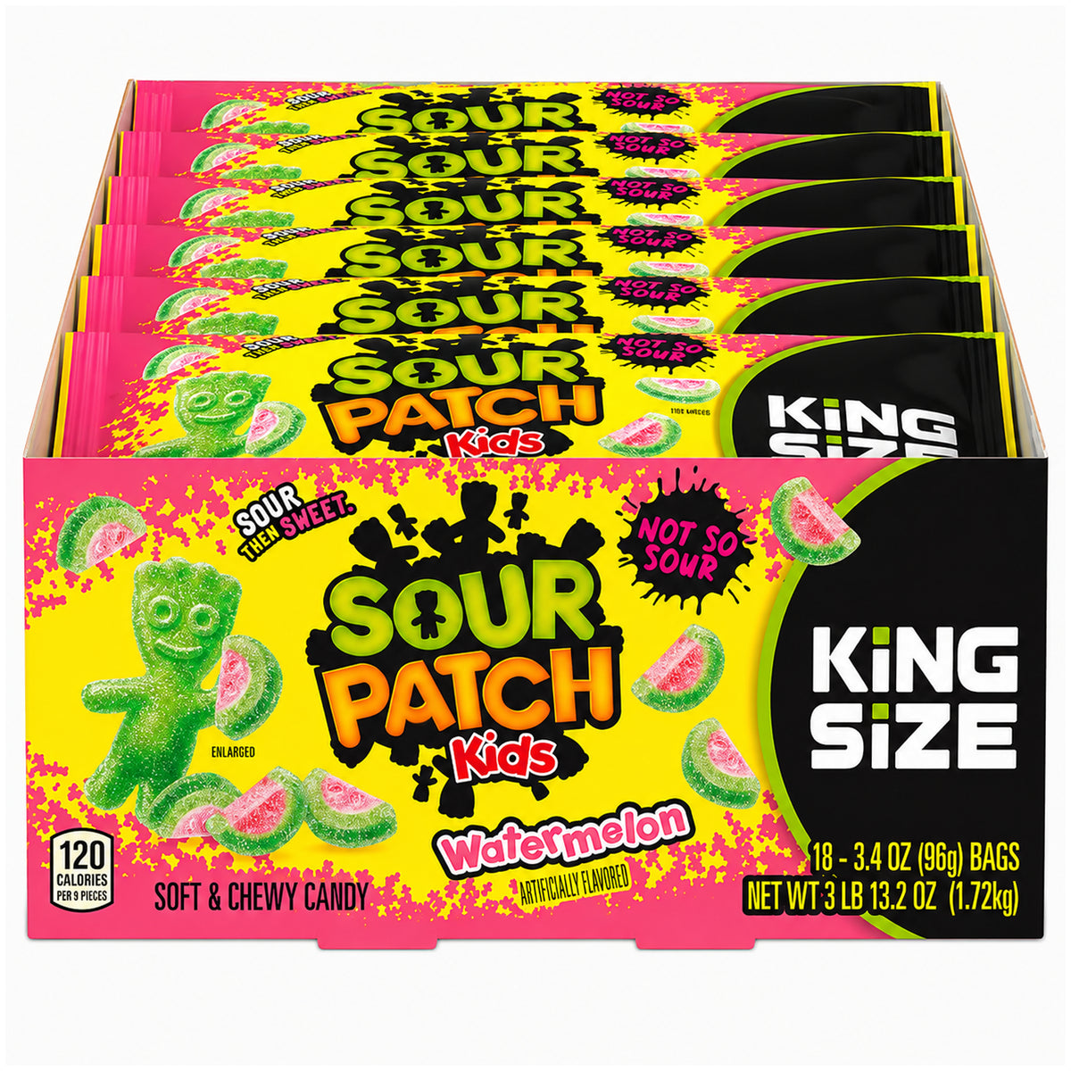 Sour Patch Kids Watermelon King Size  3.4oz - 18ct