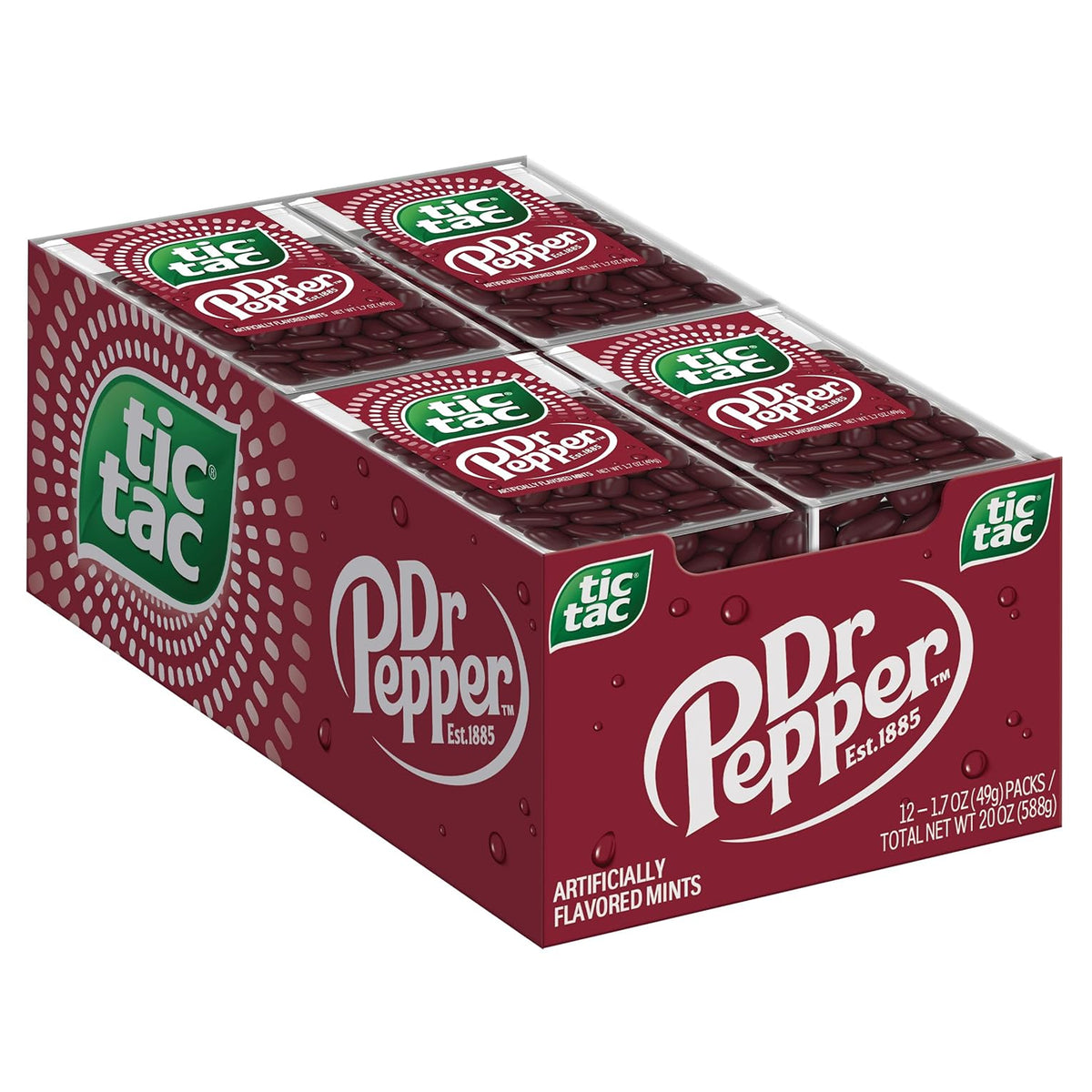 Tic Tac Dr. Pepper 100pc Mints 1.7oz - 12ct