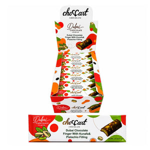Choccart Dubai Chocolate Bar Premium Kunafa & Pistachio 1.3oz - 24ct