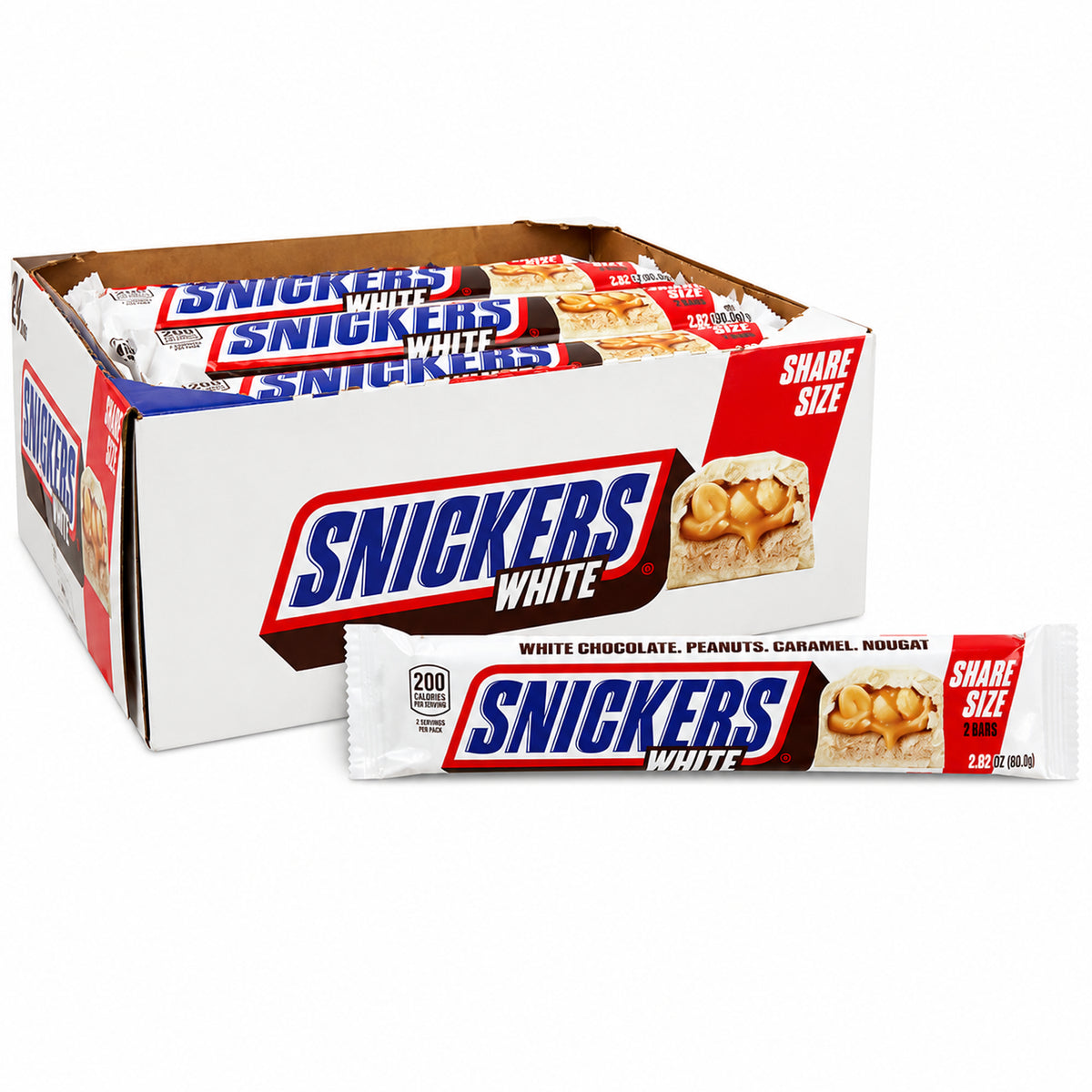 Snickers White Chocolate King 2.84oz - 24ct