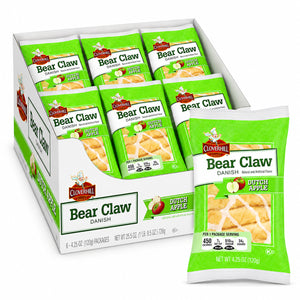 Cloverhill Bear Claw Dutch Apple 4.25oz - 6ct