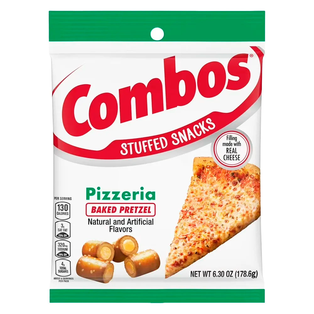Combos Pizza Pretzel Baked Snacks 6.3oz Single Bag