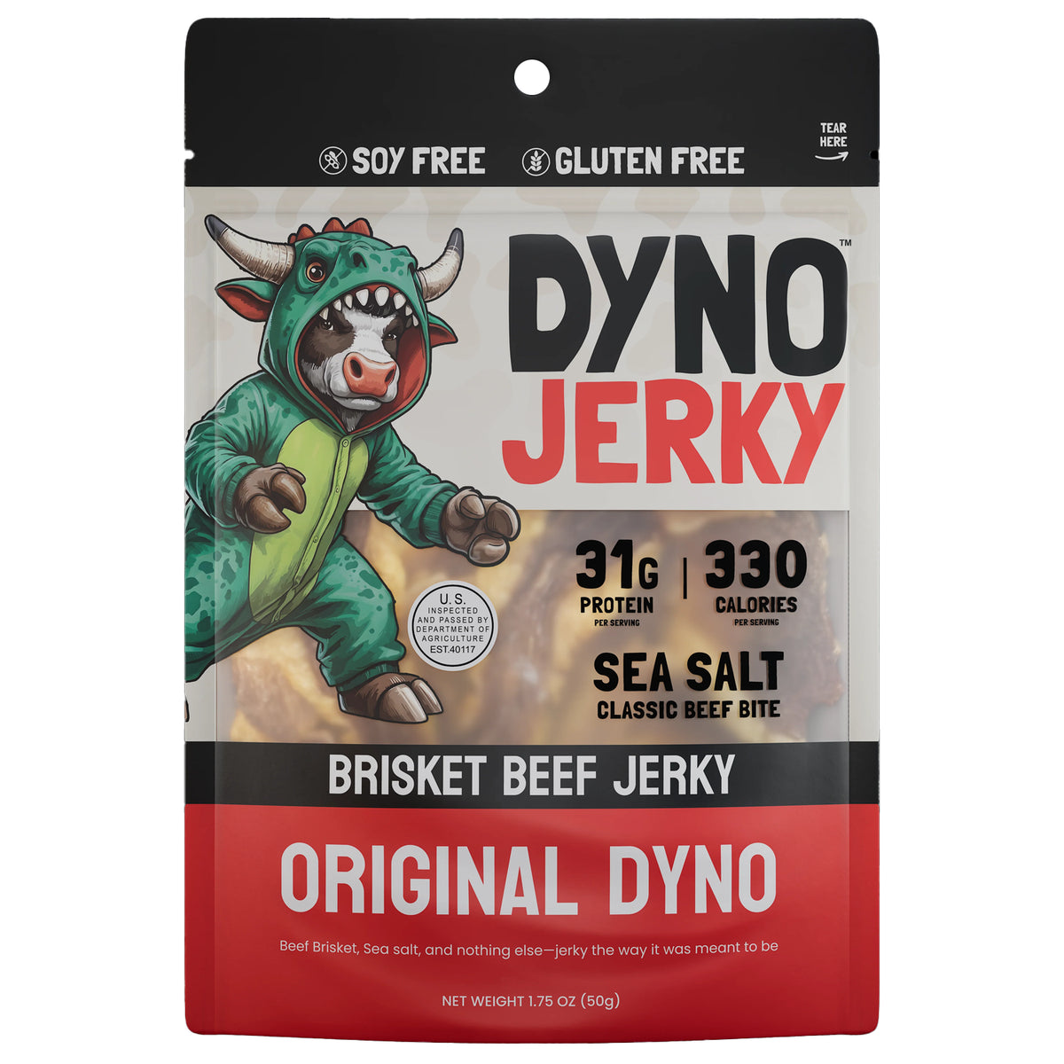 Dyno Jerky Original Dyno Brisket Beef Jerky 2oz