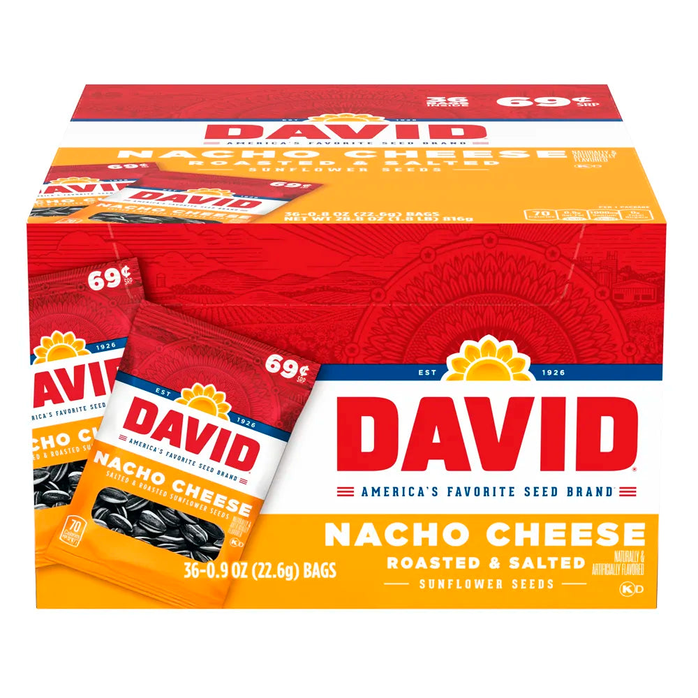 David Seeds Nacho Cheese 0.9oz - 36ct Pack