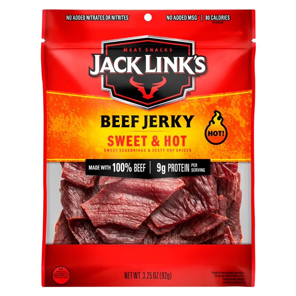Jack Link's Beef Jerky Sweet & Hot 3.25oz - Single