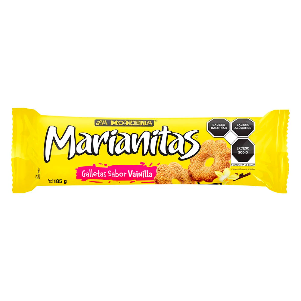 La Moderna Marianitas Galletas Sabor Vanilla 185g